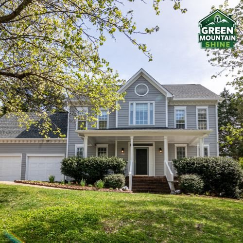 Window cleaning as part of the spring clean in Vermont