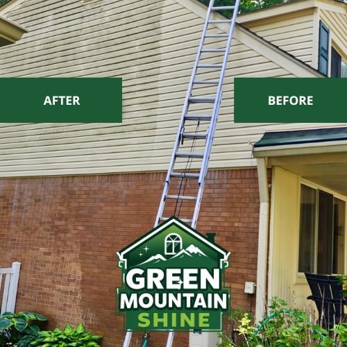 Siding washing in Shelburne, Vermont